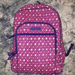 Katalina Pink Vera Bradley Campus Backpack